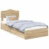 vidaXL Aufbewahrungsbett Sonoma-Eiche 90 x 190 cm Holzwerkstoff