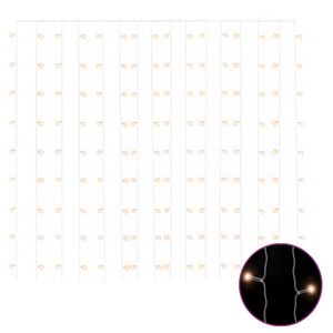 vidaXL LED-Lichtervorhang 3x3 m 300 LED Warmwei&szlig; 8 Funktionen