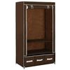 vidaXL Kleiderschrank Braun 87 x 49 x 159 cm Stoff