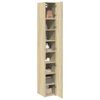vidaXL Hochschrank Schmal Sonoma-Eiche 30x42,5x225 cm Holzwerkstoff
