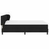 vidaXL Boxspringbett mit Matratze Schwarz 160 x 200 cm Stoff