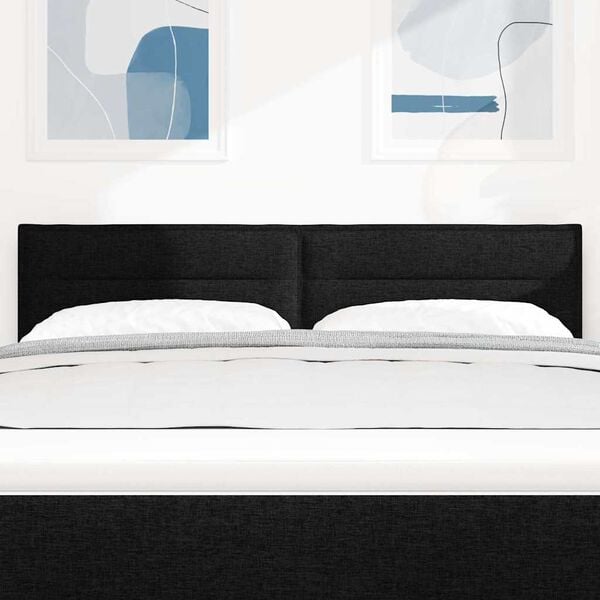 vidaXL Kopfteil mit Kopfteil Schwarz 160 cm Kunstleder