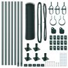 vidaXL Zaunpfosten Grün 10 x 0,5 m (13 mm Netz) Stahl und PVC