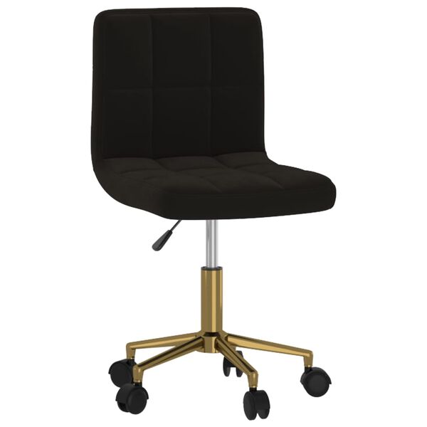 vidaXL Esszimmerst&uuml;hle 2 Stk. Drehbar Schwarz Samt