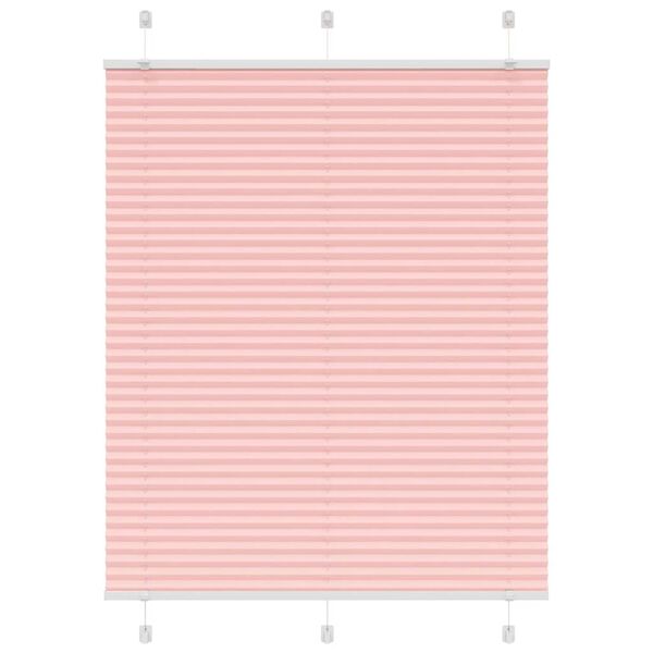vidaXL Plissee Rosa 105x100 cm Stoffbreite 104,4 cm Polyester