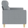 vidaXL 2-Sitzer-Sofa Hellgrau 140 cm Stoff