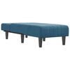 vidaXL Chaiselongue Blau Samt