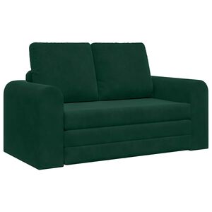 vidaXL Schlafsofa Dunkelgr&uuml;n 148 x 71 x 83 cm Samt
