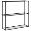 vidaXL 3-st&ouml;ckiger Pflanzenst&auml;nder Schwarz 100 x 32 x 102 cm Stahl