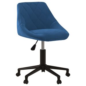 vidaXL Esszimmerstuhl Drehbar Blau Samt