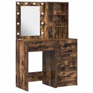vidaXL Schminktisch 2 stk. Braun 50 x 41 x 135 cm Holzwerkstoff