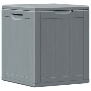 vidaXL Garten-Aufbewahrungsbox 90 L Grau PP-Holzoptik