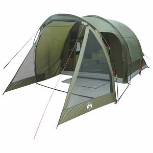 vidaXL H&uuml;tten-Zelt 4 Personen Olivgr&uuml;n Polyester und Stahl