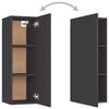 vidaXL TV-Schrank Grau 30,5x30x90 cm Holzwerkstoff
