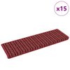 vidaXL Selbstklebende Treppenschoner 15 pcs Rot 65 x 21 x 4 cm
