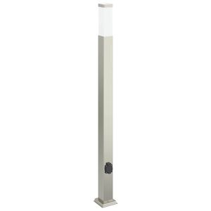 vidaXL Pollerleuchte mit Auslass 110 cm Edelstahl IP44