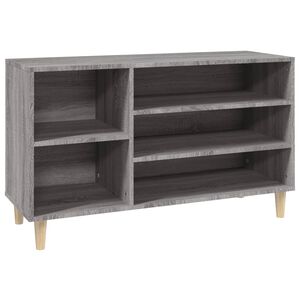 vidaXL Schuhregal Grau Sonoma 102x36x60 cm Holzwerkstoff