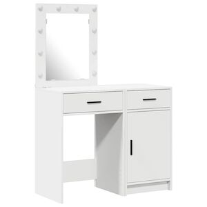 vidaXL Schminktisch 2 stk. Wei&szlig; 50 x 41 x 135 cm Holzwerkstoff