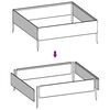 vidaXL Hochbeet 100x100x33,5 cm Cortenstahl