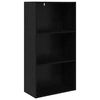 vidaXL B&uuml;cherregal 60 x 30 x 114 cm Holzwerkstoff Schwarz Eichen-Optik