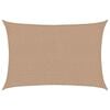 vidaXL Sonnensegel 160 g/m&sup2; Taupe 2,5x4 m HDPE