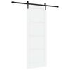 vidaXL Schiebet&uuml;r ORKDAL 78 x 211 cm Holzwerkstoff Wei&szlig; und Schwarz
