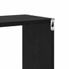 vidaXL Wandregal mit Regal Wandmontiert Sonstiges Schwarz Holz