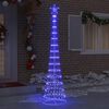 vidaXL LED-Weihnachtsbaum mit 290 LEDs Blau 70 x 70 x 250 cm Metall