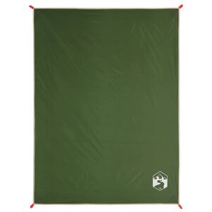 vidaXL Picknickdecke mit Heringen Gr&uuml;n 205x155 cm