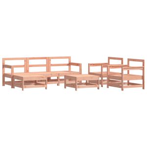 vidaXL 7-tlg. Garten-Lounge-Set Massivholz Douglasie