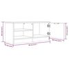 vidaXL TV-Schrank Braun Eichen-Optik 80x35x36,5 cm Holzwerkstoff