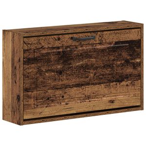vidaXL Wandmontierter Schuhschrank UTRECHT 71 x 17 x 43 cm Altholz