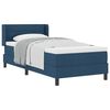 vidaXL Boxspringbett mit Matratze Blau 190 x 90 cm Polyester