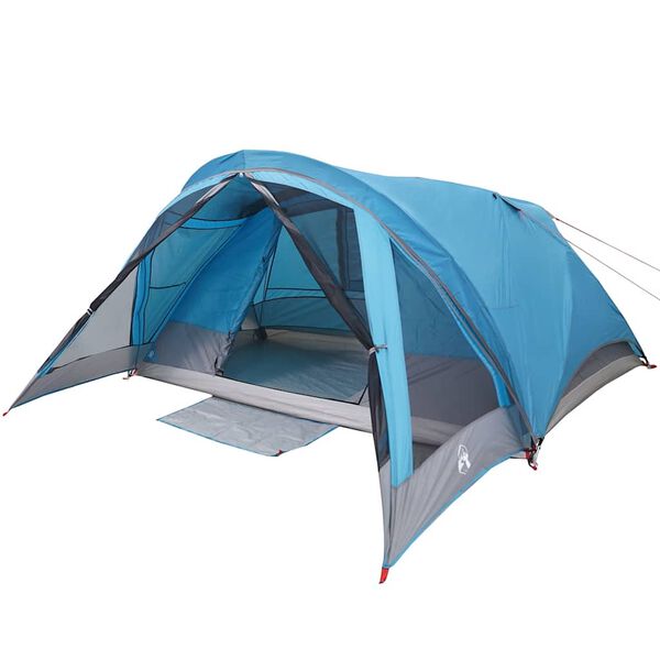 vidaXL Campingzelt 4 Personen Blau Wasserdicht