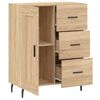 vidaXL Sideboard Sonoma-Eiche 69,5x34x90 cm Holzwerkstoff