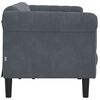 vidaXL Sofa 3-Sitzer Dunkelgrau Samt
