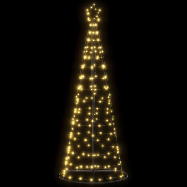 vidaXL LED Weihnachtsbaum 200 LEDs Warmwei&szlig; 180 cm