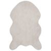 vidaXL Rutschfester Teppich aus Kunstkaninchenfell OLITE Beige