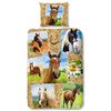 Good Morning Bettw&auml;sche-Set 5752-P HORSES 135&times;200 cm Mehrfarbig
