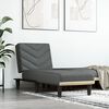 vidaXL Chaiselongue Dunkelgrau Stoff