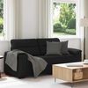 vidaXL 2-Sitzer-Sofa Schwarz 180x81x84 cm Stoff