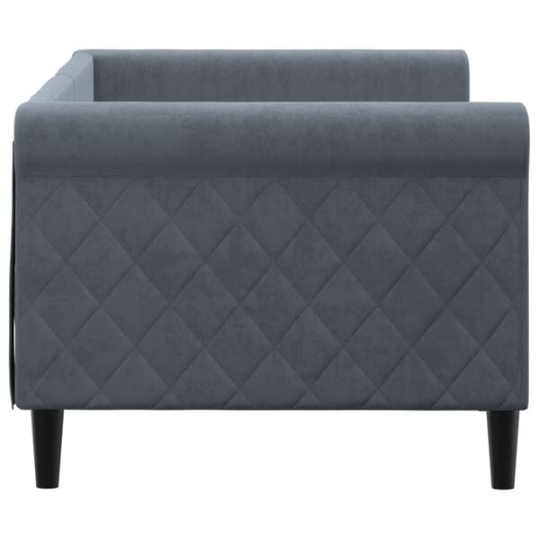 vidaXL Tagesbett Dunkelgrau 80x200 cm Samt