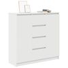 vidaXL Sideboard mit Schubladen Wei&szlig; 100,5x35x98,5 cm Holzwerkstoff