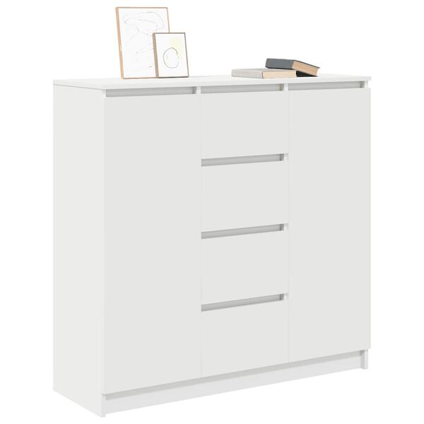 vidaXL Sideboard mit Schubladen Wei&szlig; 100,5x35x98,5 cm Holzwerkstoff
