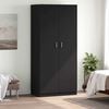 vidaXL Kleiderschrank Schwarz 90x52x200 cm Holzwerkstoff