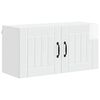 vidaXL Wandschrank LUCCA Hochglanz Wei&szlig; 80 x 31 x 40 cm Holzwerkstoff