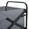 vidaXL Klapp-Handwagen Grau 89 x 63 x 96 cm Stahl und Oxford-Stoff