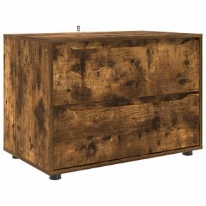 vidaXL Aufbewahrungsschrank 80 x 48 x 57 cm Holzwerkstoff R&auml;uchereiche