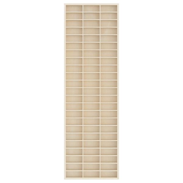 vidaXL Wanddisplay-Case mit Regal Beige 30 x 4,5 x 96 cm Holzwerkstoff