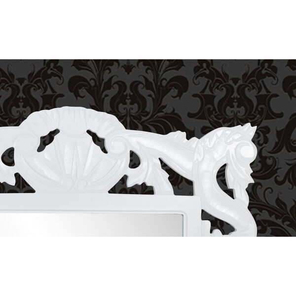 SPIEGEL BAROCK RAHMEN Wei&szlig;